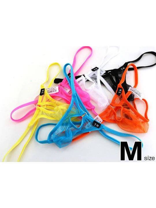 Men's Mesh Transparent Hollow-out G - String Thong - GZK019