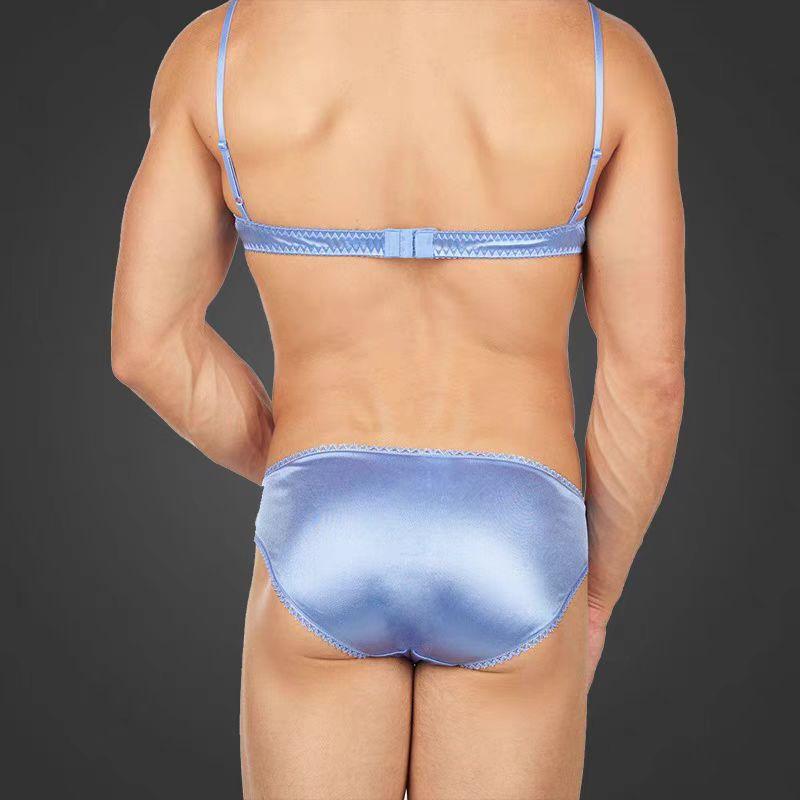 Luxe Satin Bra for Men - YNY110