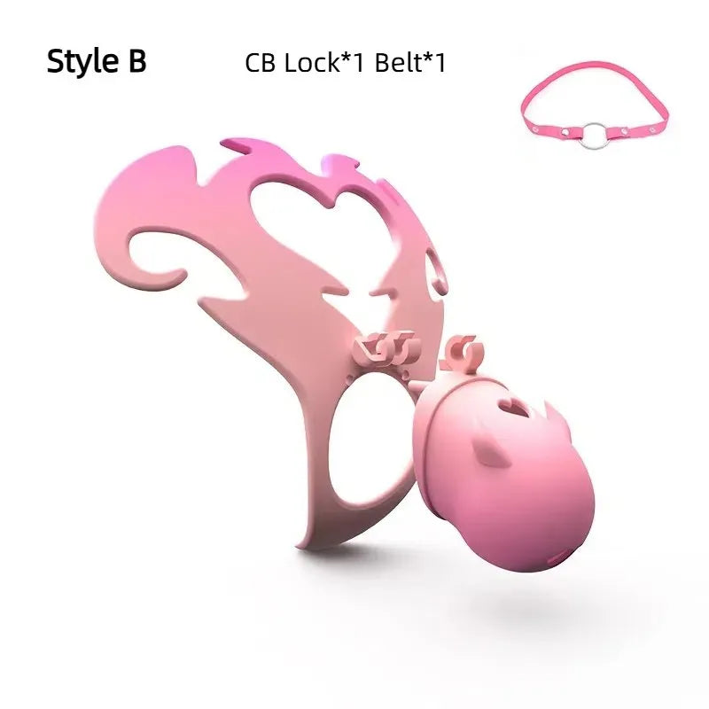 Angel 3D Sissy Chastity Cage - YJS007