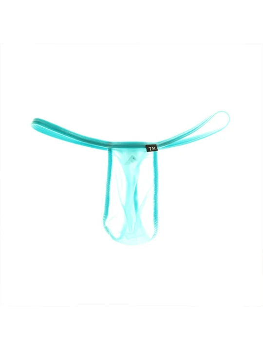Men's Sexy Low Rise Translucent Thong - DZK044 - YDressup