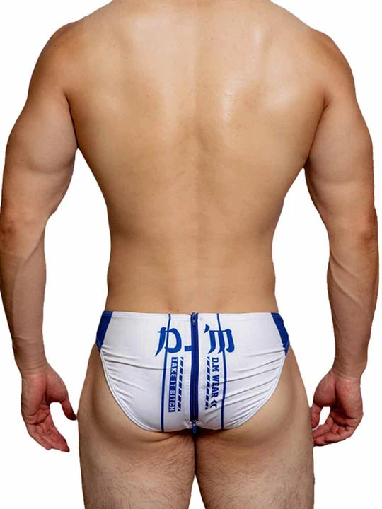 D.M Low Rise Sexy Zipper Briefs - SJK036