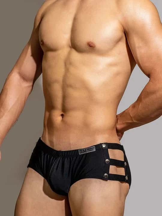 Men's Side Cut-out Swim Briefs - DK003 - YDressup