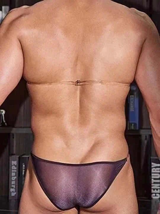 Men's Thin Transparent Lingerie Set - QQNY026 - YDressup
