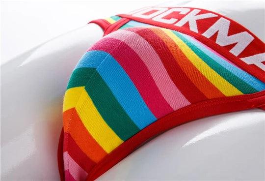 Rainbow Stripe Cotton Pride Jockstrap - YNY070