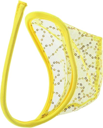 Men's Sexy C-String Thongs Lace See Through Underwear - CS006 - YDressup