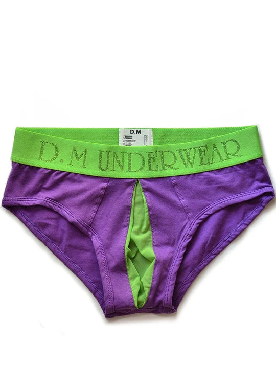 D.M Sheer Mesh Open Briefs - SJK029 - YDressup