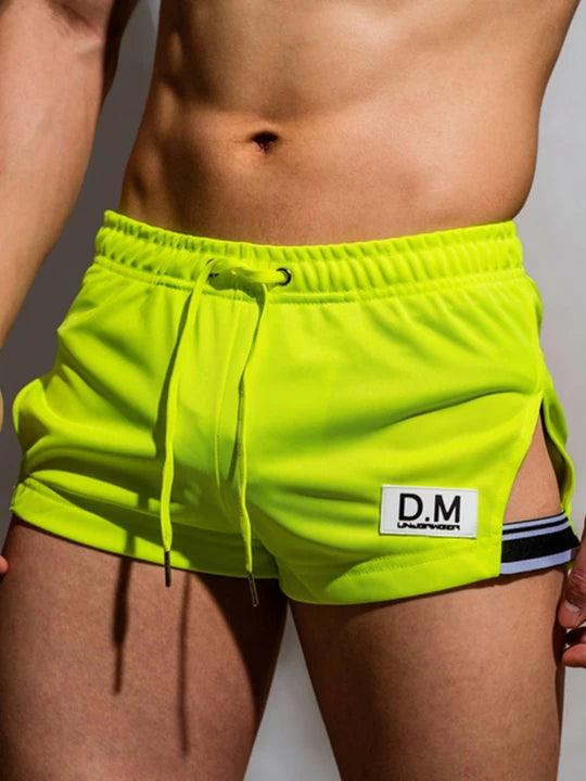 D.M Casual Low-waisted Drawstring Breathable Home Boxer Shorts - PJK027