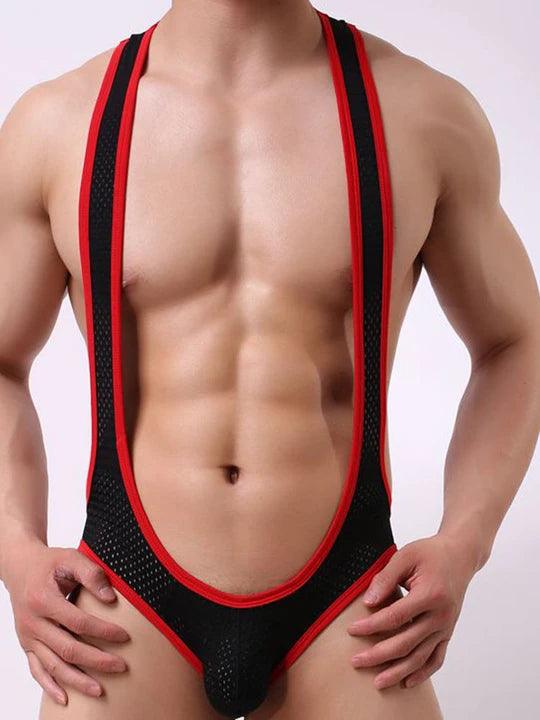 Men's Mesh Breathable One-piece Bodysuit - LTY017 - YDressup