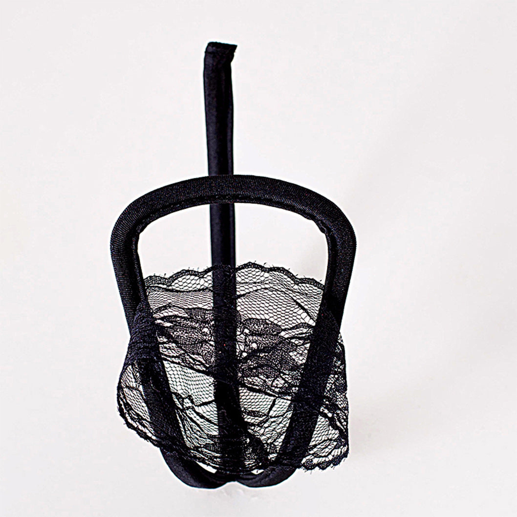 men's lace see-through c-string - CS020 - YDressup