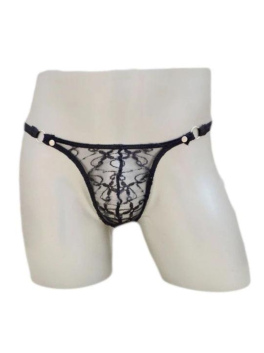 Men's Transparent Mesh Thong - GZK015 - YDressup