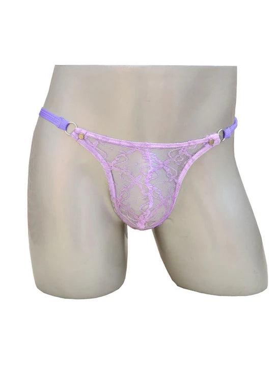 Men's Transparent Mesh Thong - GZK015 - YDressup
