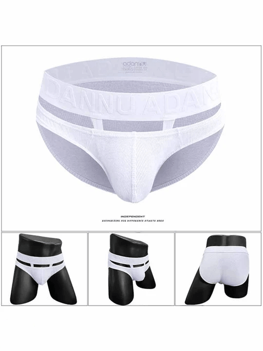 Men's Hollow Out Suspenders Low Rise Briefs - SJK021