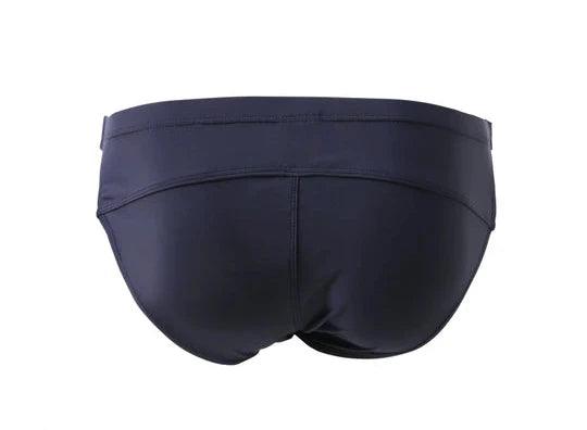 Men's Low Rise Metal Buckle Swim Bikini - YK001 - YDressup