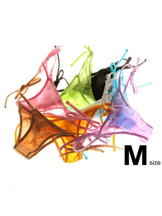 Men’s Sleek Thong: Silky Nylon for Airflow & Discreet Allure - SJK054