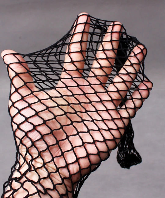 Men's Open Crotch Rhinestone Fishnet Pantyhose - CW026 - YDressup