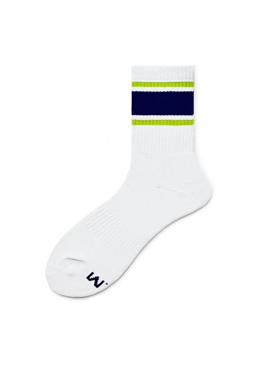 D.M Rainbow Striped Sports Cotton Socks - WZ002