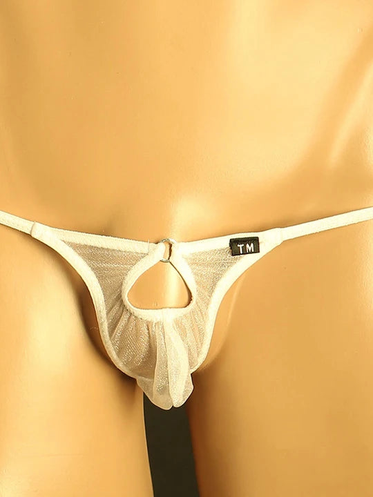 Men's Mesh Transparent Hollow-out G - String Thong - GZK019