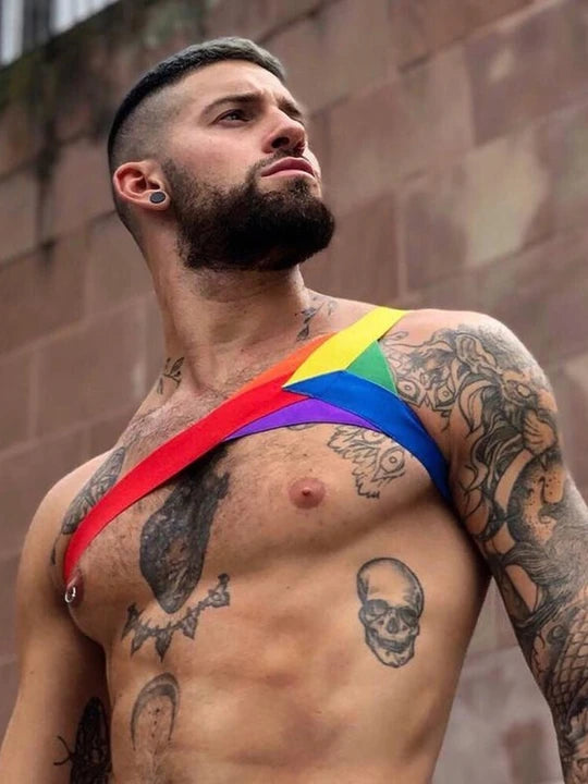Men's Stage Rainbow Shoulder Chest Strap - YNY150