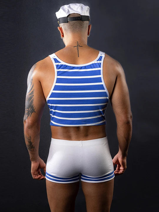 Men's Sexy Navy Uniform Performances Set - ZF009 - YDressup