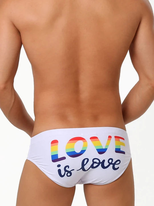 Love Is Love Rainbow Sexy Bikini Briefs - YK017