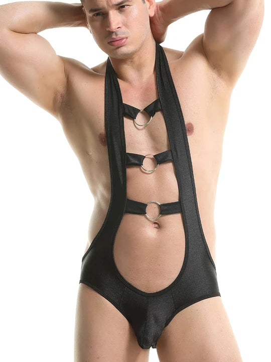 Men's Wrestling Backless Bodysuit - LTY004 - YDressup