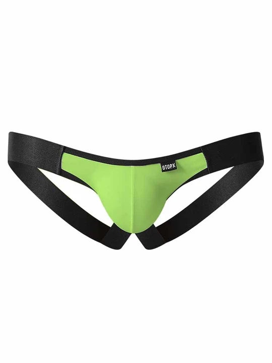 Men's Colorblocked Ice Silk Jockstrap - HDZ008 - YDressup