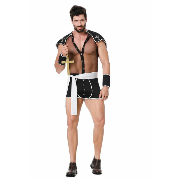 Divine Daddy "Forgive Me Father" Gay Priest Costume - ZF041 - YDressup