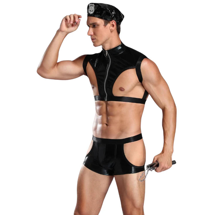 Men's Sexy Police Detective Costume - ZF031 - YDressup