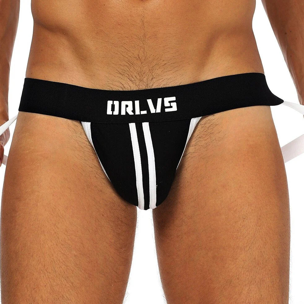 ORLVS Racing Stripe Jockstrap – Sexy Sporty Men's Underwear - HDZ030 - YDressup
