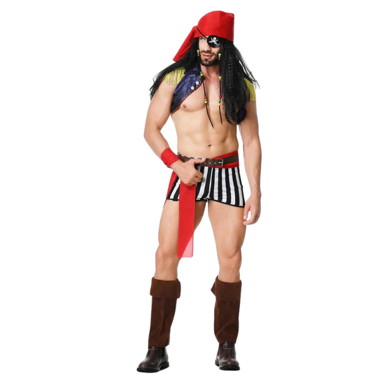 Naughty Nautical Gay Pirate Costume Set - ZF043 - YDressup