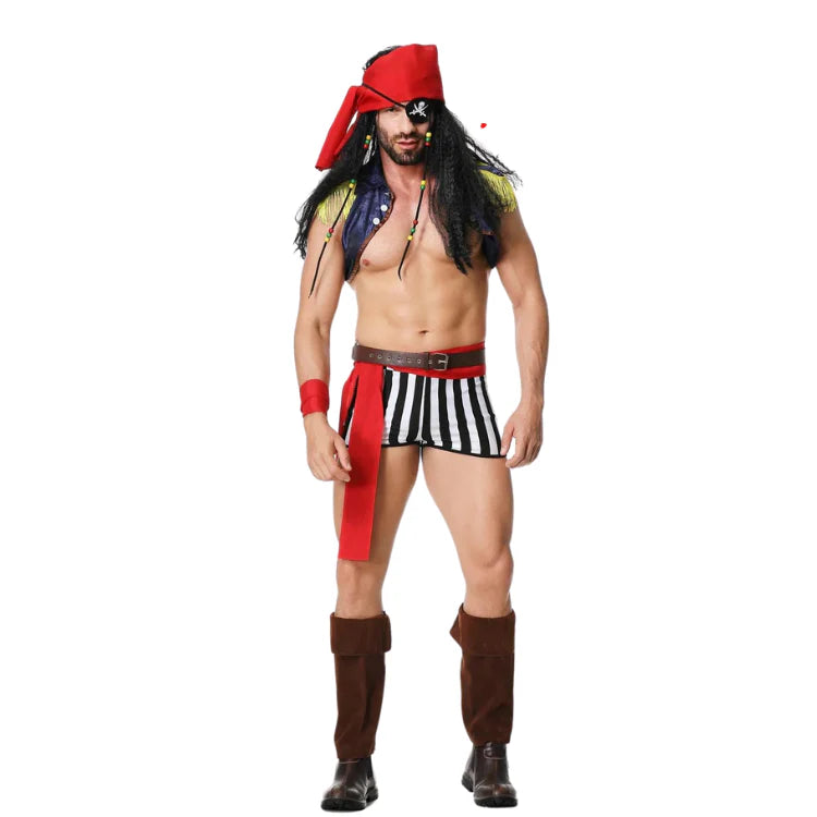 Naughty Nautical Gay Pirate Costume Set - ZF043 - YDressup