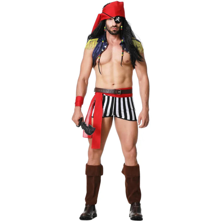 Naughty Nautical Gay Pirate Costume Set - ZF043 - YDressup