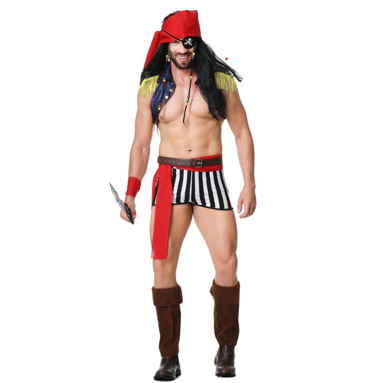 Naughty Nautical Gay Pirate Costume Set - ZF043 - YDressup