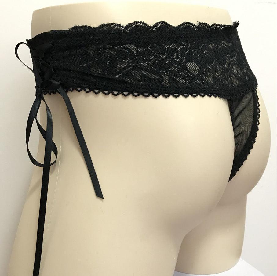 Men's Lace Spandex Thong - DZK043