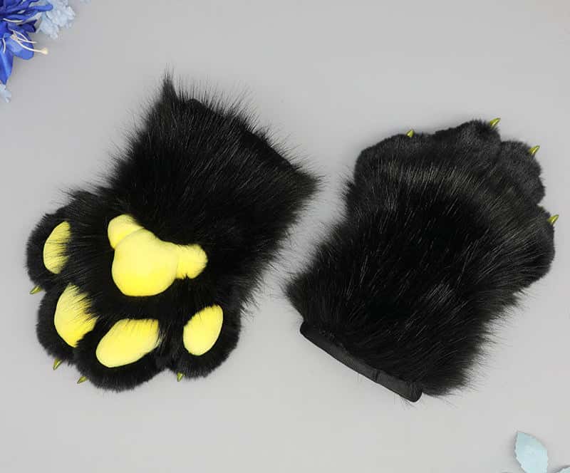 Furry Animal Paw Gloves - PJ045 - YDressup