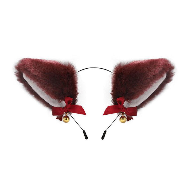 Cute Plush Jingle Bell Fox Ear Headband -PJ002 - YDressup