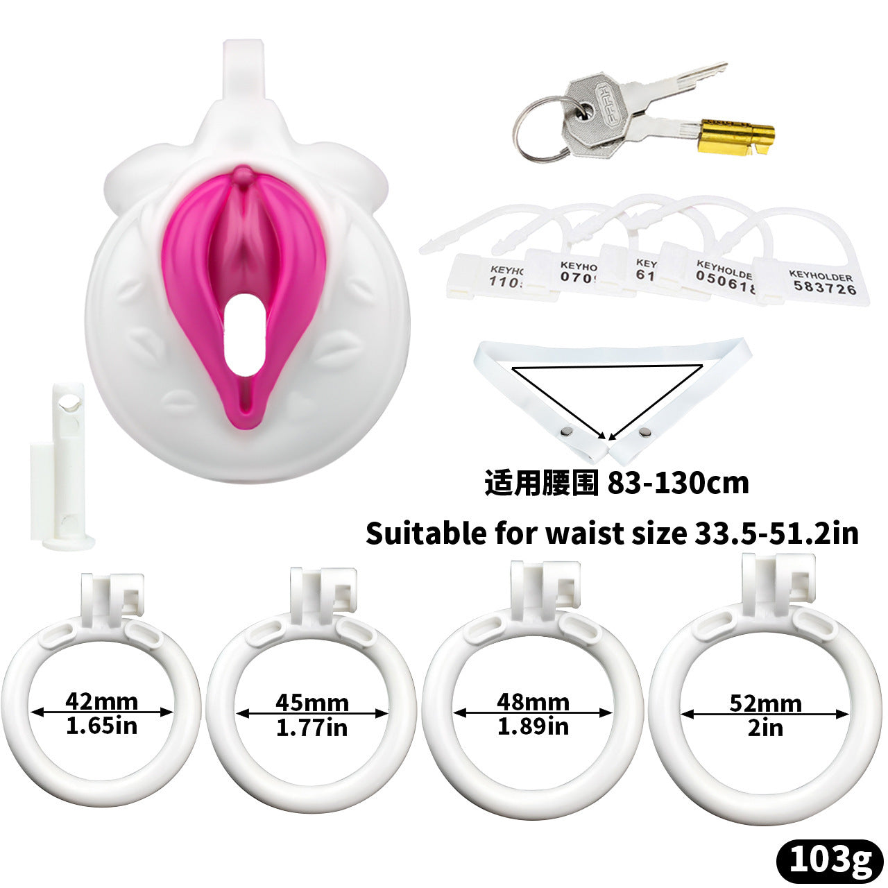 Resin Sissy Chastity Cage - YSJ018