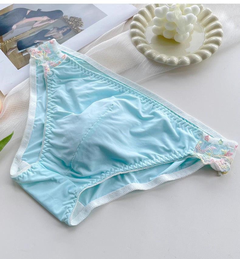 Cute Lace Embroidered Men's Panties - FU020