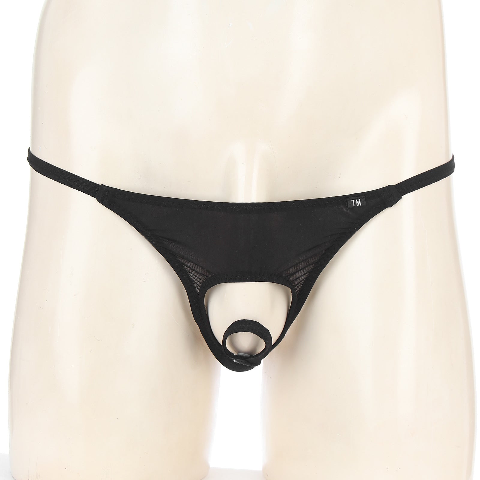 Elastic Ice Silk Men's T-Back Thong - GZK004 - YDressup