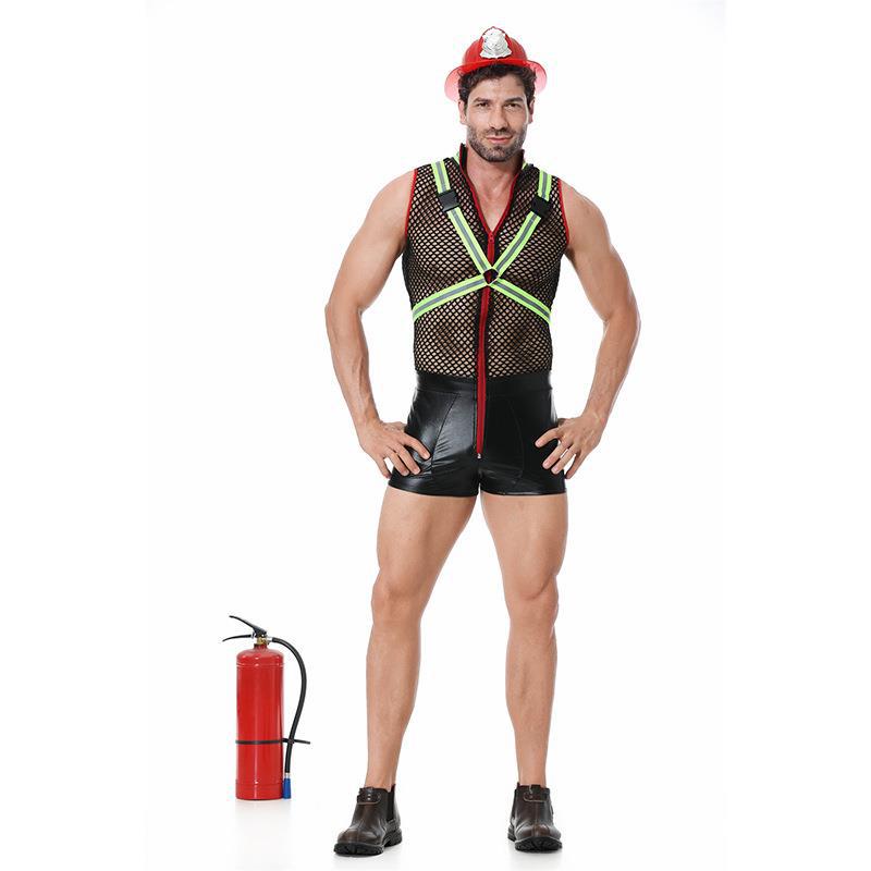 Blazing Hot Fireman Fantasy Costume - ZF037 - YDressup