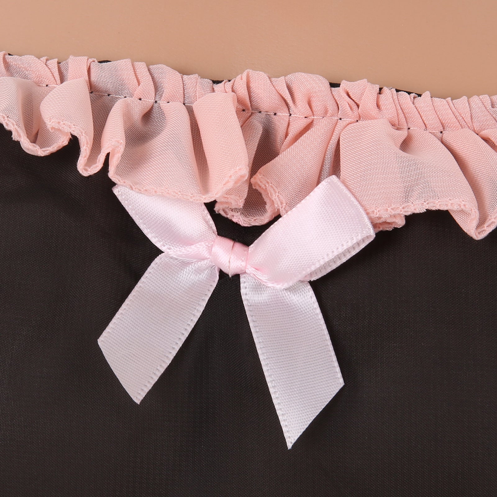 Men's Sexy Cosplay Backless Male Servant Apron Set - QQNY035