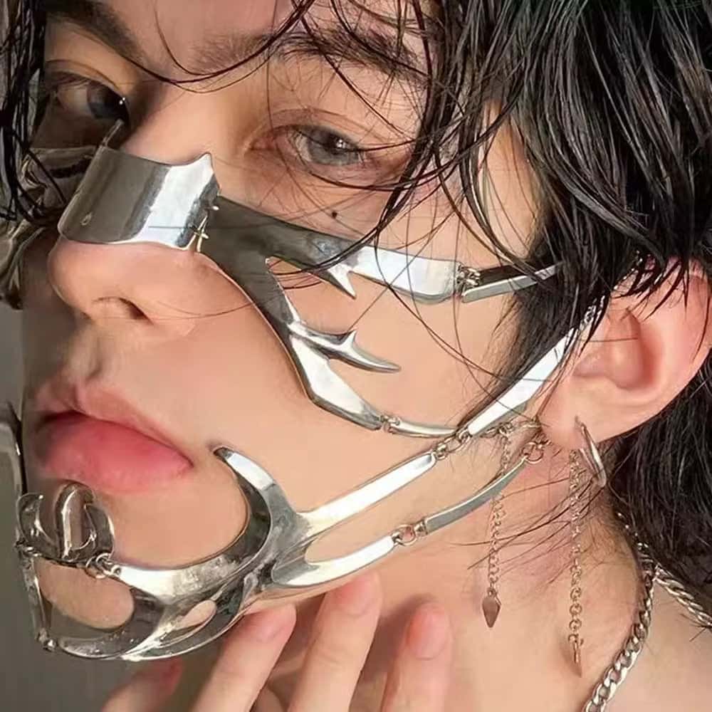 Alien Flow Metal Face Mask - PJ042