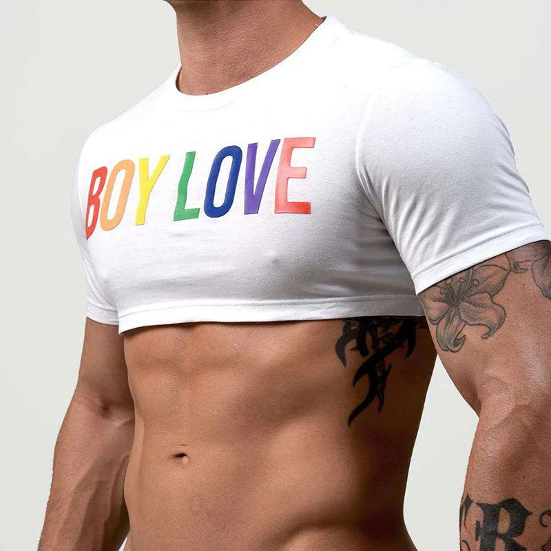 Men's Round Neck Short Top - SBS031