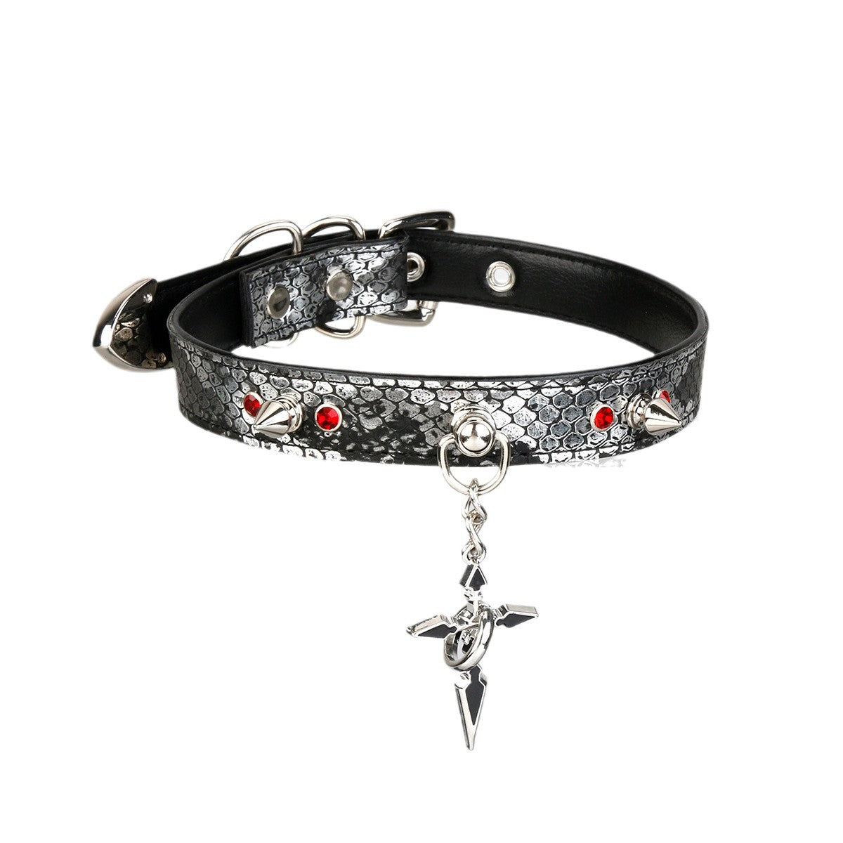 Handmade Original Snakeskin Choker Collar - PJ039 - YDressup