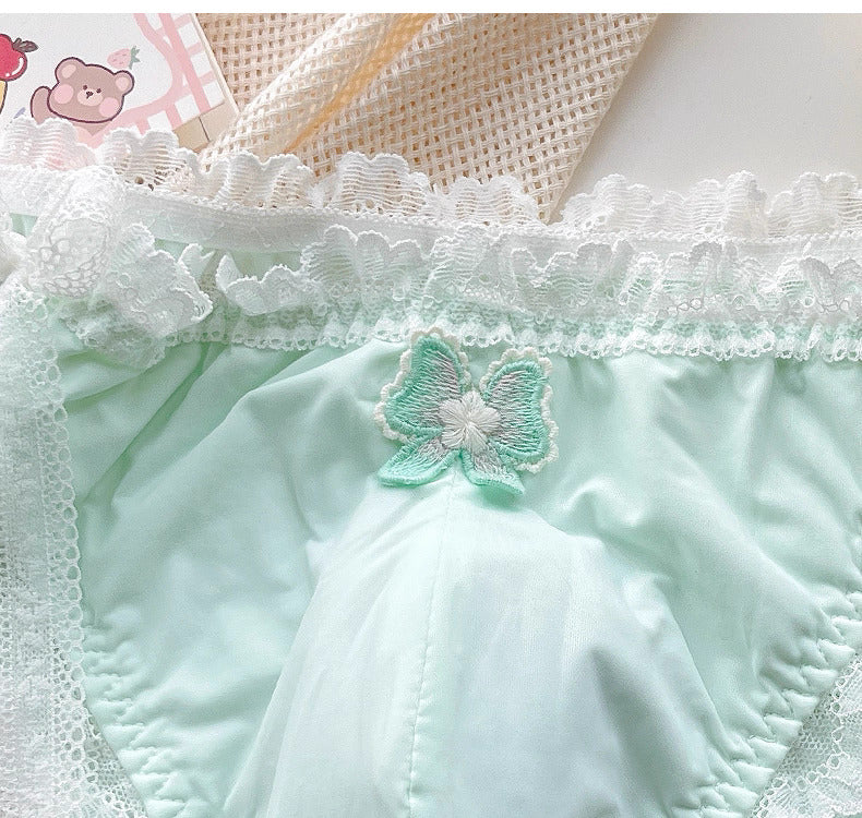 Luxury Lace Embroidered Briefs for Femboy - FU019