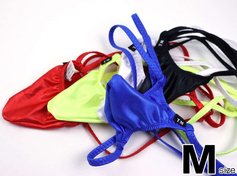 Men's Ice Silk Sexy G-String Thong Low Rise Underwear - GZK027 - YDressup