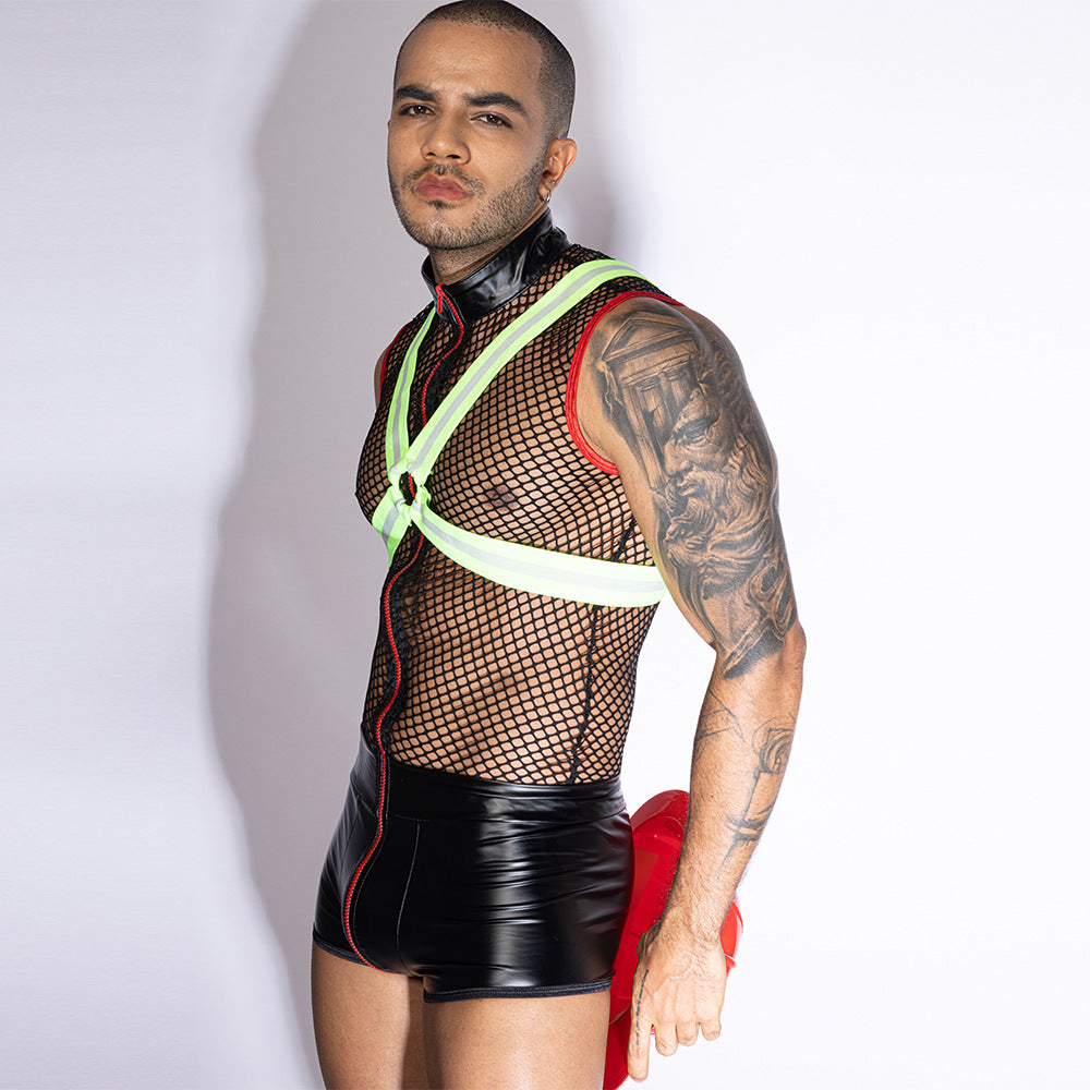 Blazing Hot Fireman Fantasy Costume - ZF037 - YDressup