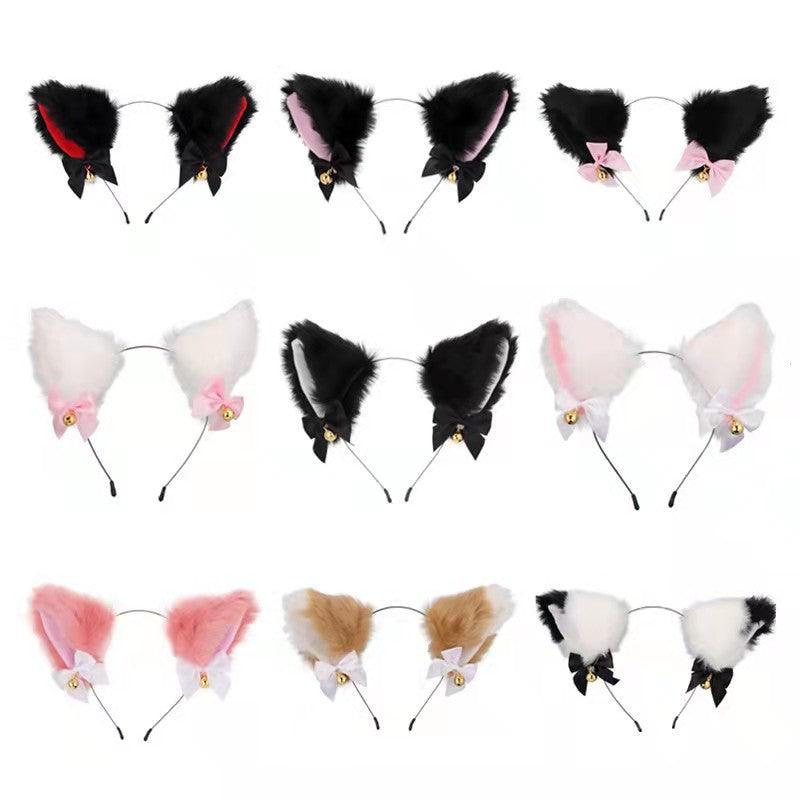Cute Plush Jingle Bell Fox Ear Headband -PJ002 - YDressup