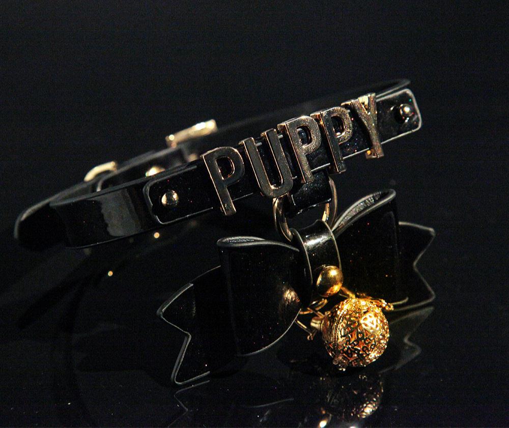 Glowing Bell Choker Collar Puppy Play Adult Sex Toy for Punishment - PJ031