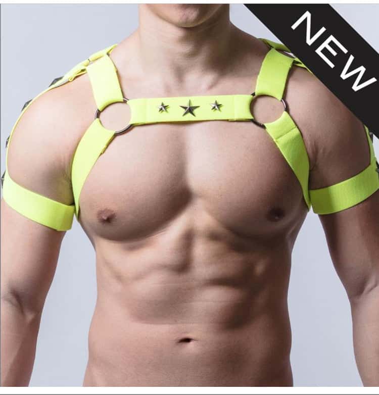 Fluorescent Glow In The Dark Elastic Harness - KB062